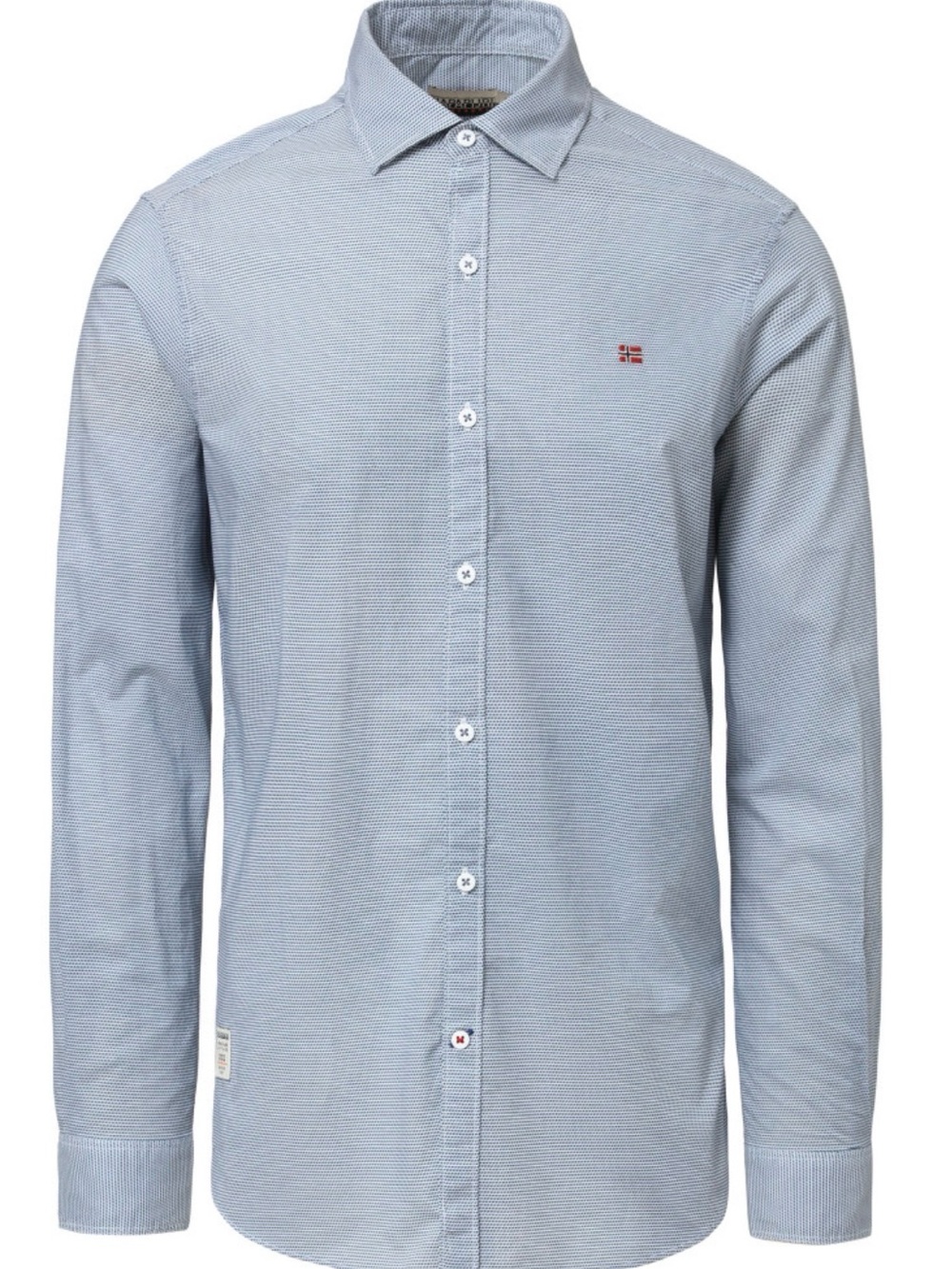 Napapijri Men's Gruaro Light Blue Button-Down Shirt - Small